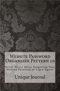 Website Password Organizer Pattern 10