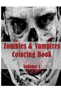 Zombies & Vampires Coloring Book