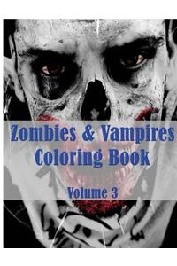 Zombies & Vampires Coloring Book