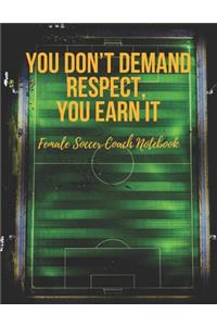 Female Soccer Coach Notebook