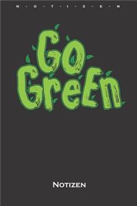 Go green Notizbuch