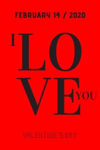 Valentine Notebook Gift of 2020