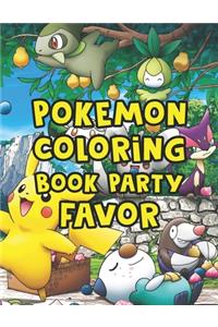 Pokemon Coloring Book Party Favor