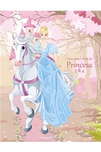 Livro para Colorir de Princesa 3 & 4