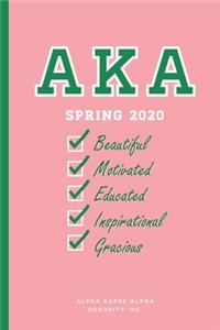 AKA Spring 2020 Journal