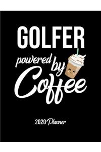 Golfer Powered By Coffee 2020 Planner