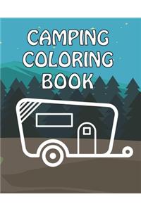 Camping Coloring Book