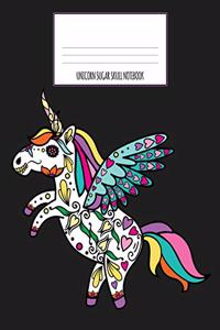 Unicorn Sugar Skull Notebook