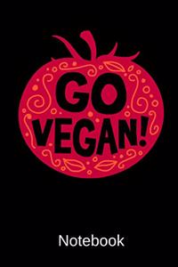 Go Vegan Notebook