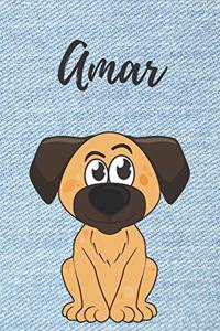 Amar Hund-Malbuch / Notizbuch Tagebuch
