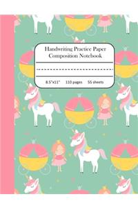Handwriting Practice Paper Composition Notebook
