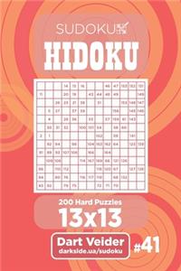 Sudoku Hidoku - 200 Hard Puzzles 13x13 (Volume 41)