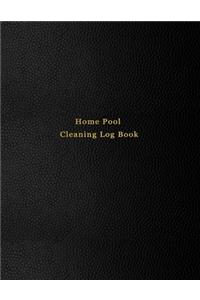 Home Pool Cleaning Log Book