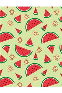 Watermelon Notebook Dot Grid: Cute Red Fruit Bullets Notebook Dot Grid Sheet Dotted Paper Journal Book Doodling Drawing Sketching Journaling For Kid Women Teen Girl Artist Artist