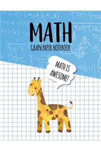 Math Graph Paper Notebook
