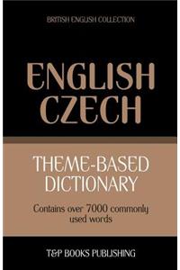 Theme-based dictionary British English-Czech - 7000 words