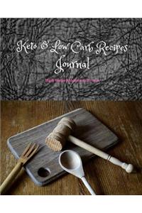 Keto & Low Carb Recipes Journal