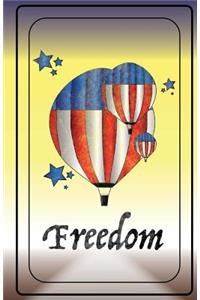 Freedom (Hot Air Balloon, Journal, Notebook, Dot Grid Interior)