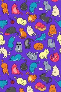 Bullet Journal Notebook for Cat Lovers Fun Cat Pattern 7