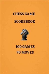 Chess Games Scorebook 100 Games 90 Moves