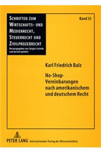 No-Shop-Vereinbarungen Nach Amerikanischem Und Deutschem Recht