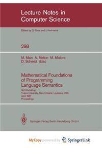 Mathematical Foundations of Programming Language Semantics