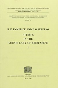 Studies in the Vocabulary of Khotanese