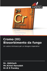 Cromo (III) Biosorbimento da fungo