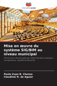 Mise en oeuvre du système SIG/BIM au niveau municipal