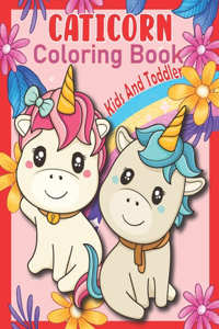 Caticorn Coloring Book For Kids And Toddler