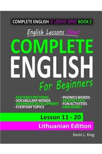 English Lessons Now! Complete English For Beginners Lesson 11 - 20 Lithuanian Edition