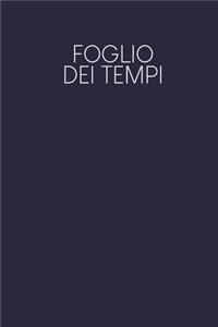 Foglio dei tempi