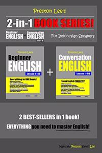 Preston Lee's 2-in-1 Book Series! Beginner English & Conversation English Lesson 1 - 60 For Indonesian Speakers