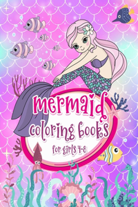 Mermaid Coloring Books For Girls 4-8