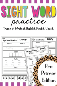 Sight Word Practice PRE-PRIMER