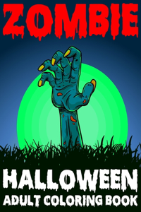 Zombie Halloween Adult Coloring Book