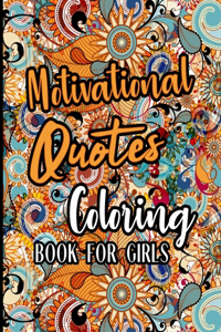 Motivational Quotes Coloring Book For Girls