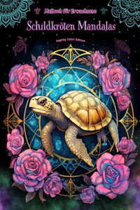 Schildkröten Mandalas Malbuch für Erwachsene Anti-Stress-Motive zur Förderung der Kreativität
