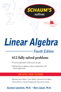 Schaum's Outline of Linear Algebra Fourth Edition