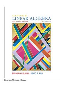 Elementary Linear Algebra with Applications (Classic Version)