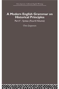 A Modern English Grammar on Historical Principles
