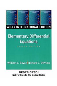 Elementary Differential Equations