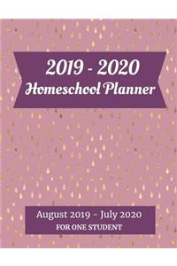 2019-2020 Homeschool Planner For One Student