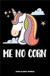 Me No Corn Food Allergy Journal