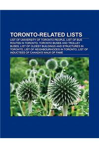 Toronto-Related Lists