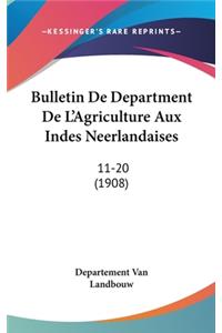 Bulletin de Department de L'Agriculture Aux Indes Neerlandaises