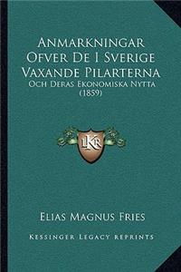 Anmarkningar Ofver De I Sverige Vaxande Pilarterna
