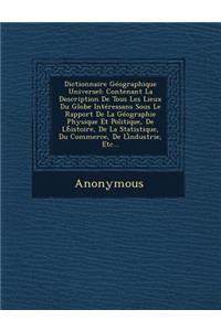 Dictionnaire Geographique Universel