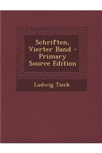 Schriften, Vierter Band