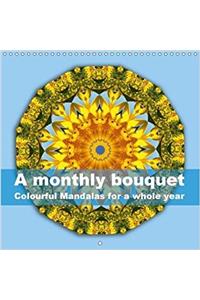 Monthly Bouquet Colourful Mandalas for a Whole Year 2018